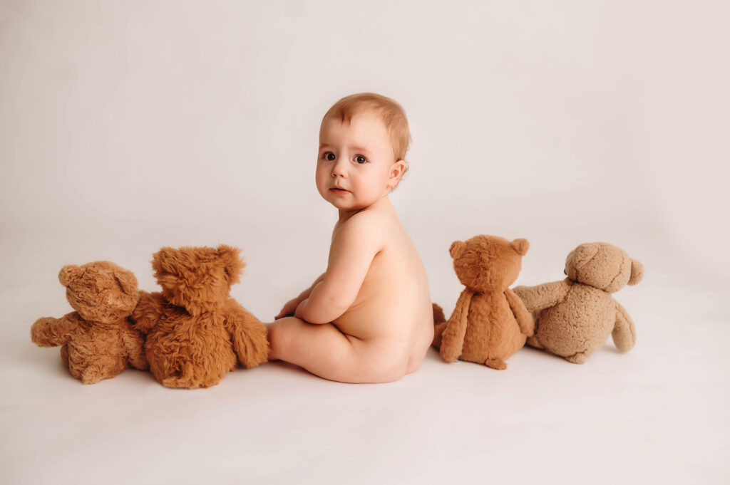 Baby celebrates his first birthday with a Cake Smash in Charleston, SC after his mom learns about the Best Cloth Diapering Services in Charleston. 
