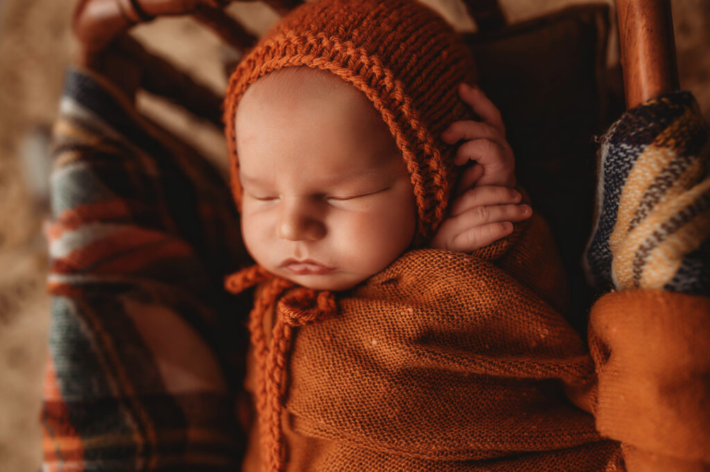 Baby posed for Newborn Photos in Charleston, SC.
