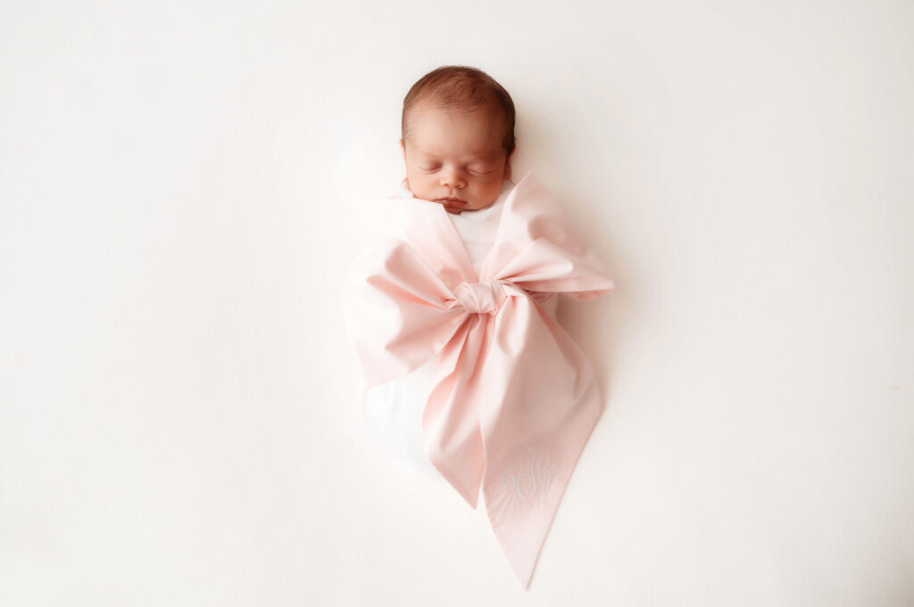 Infant posed for Newborn Photos in Charleston, South Carolina. 