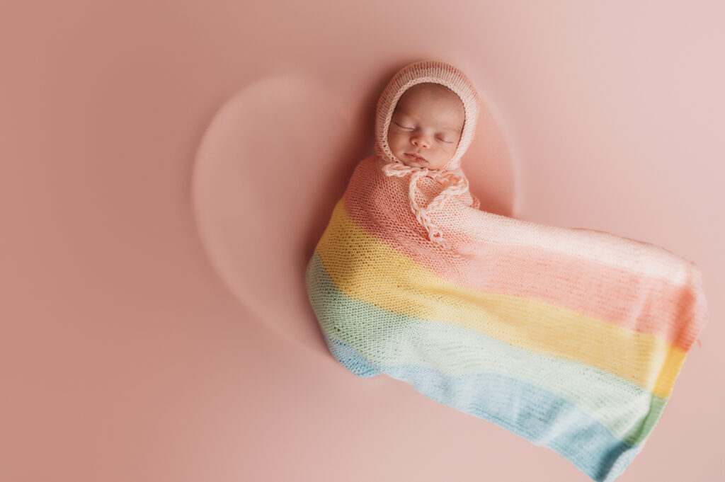 Infant posed for Newborn Portraits in Charleston, South Carolina. 