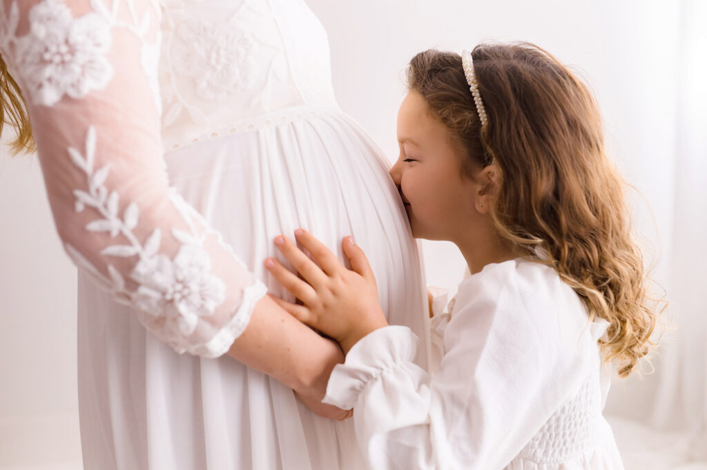 Studio Maternity Portraits at Holy City Babies in Charleston, SC. 
