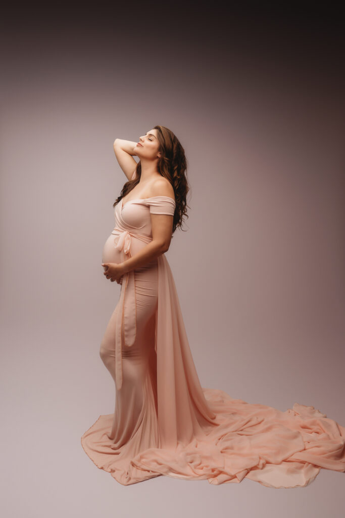 Editorial, Refined, Luxury Maternity Portraits in Charleston, SC. 