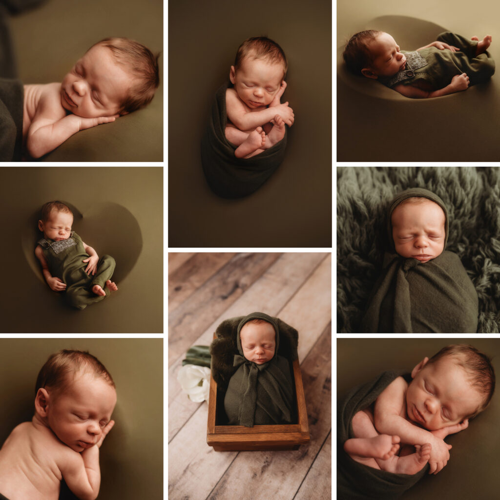 Newborn posed for Newborn Portraits at Holy City Babies Newborn Photography studio in Charleston, SC. 