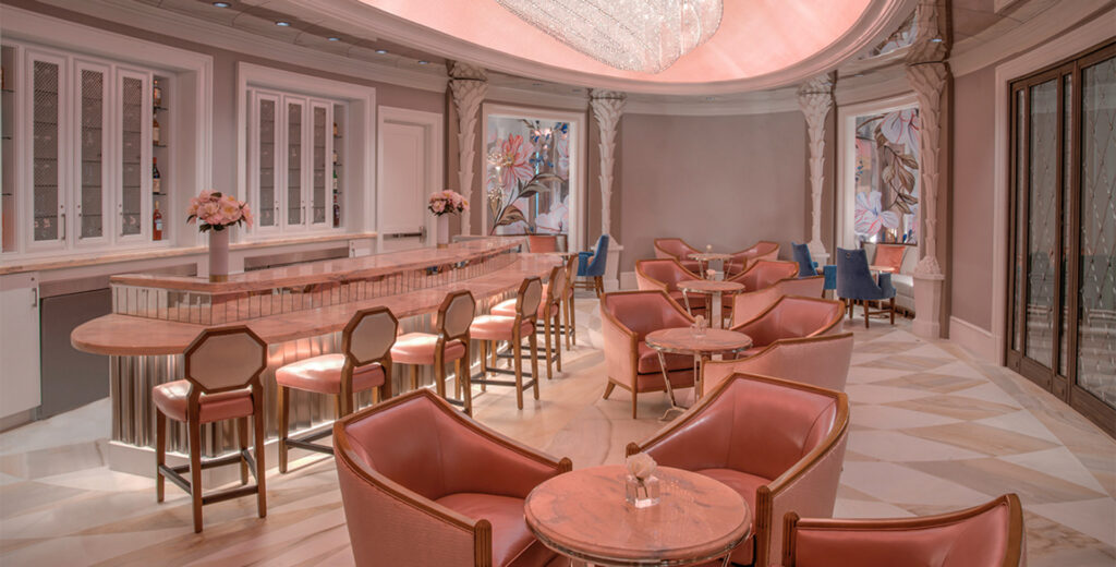 Pink Event space located inside Hotel Bennett, perfect for a Baby Shower in Charleston, SC.