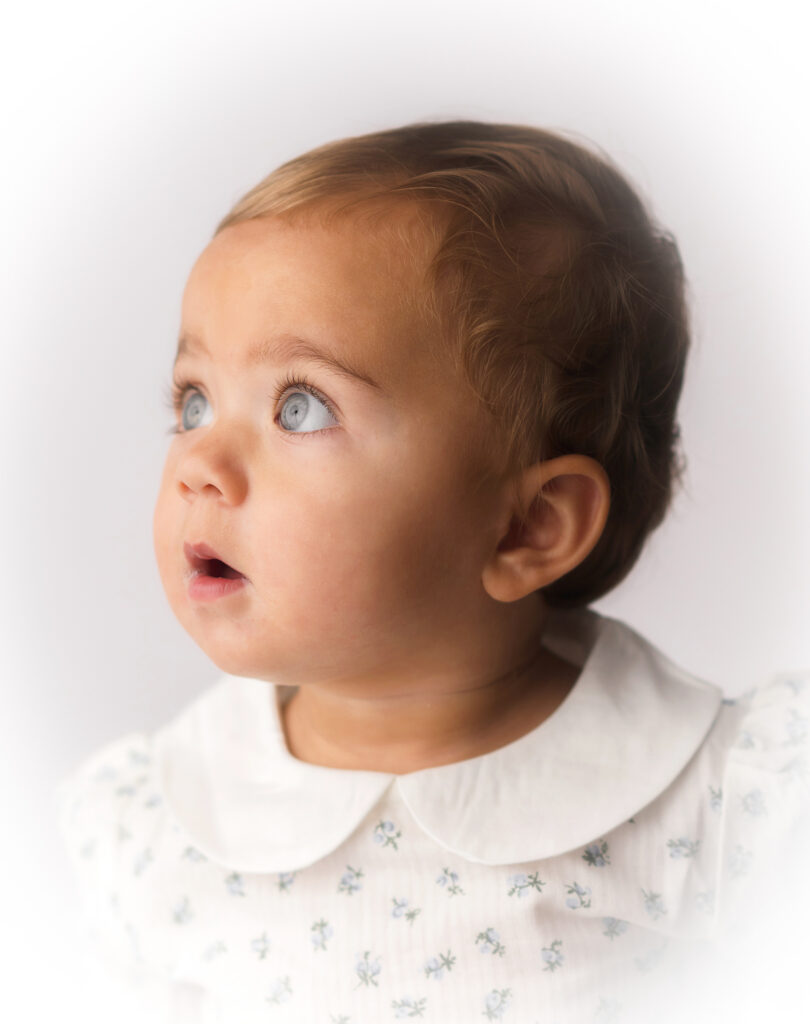 Traditional Heirloom Portrait shot at Holy City Babies Portrait Studio in Charleston, SC. 