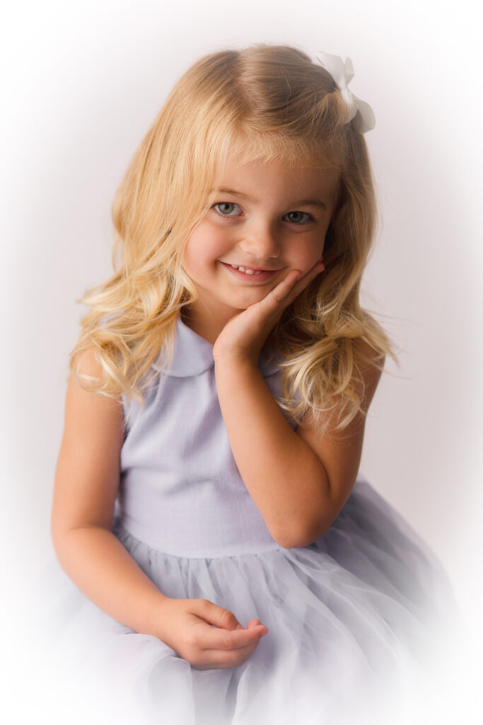 Traditional Heirloom Portrait shot at Holy City Babies Portrait Studio in Charleston, SC. 