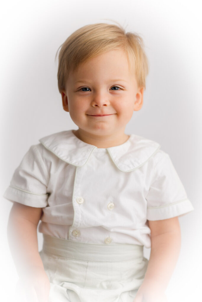 Traditional Heirloom Portrait shot at Holy City Babies Portrait Studio in Charleston, SC. 