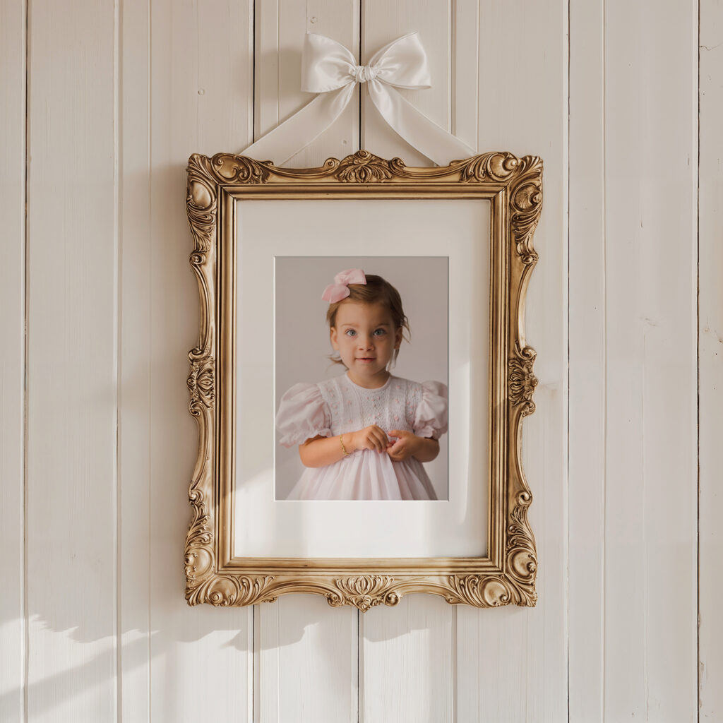 Classic Heirloom Portraits in Charleston South Carolina, Holy City Babies is proud to provide beautiful, professionally framed wall art to our clients.